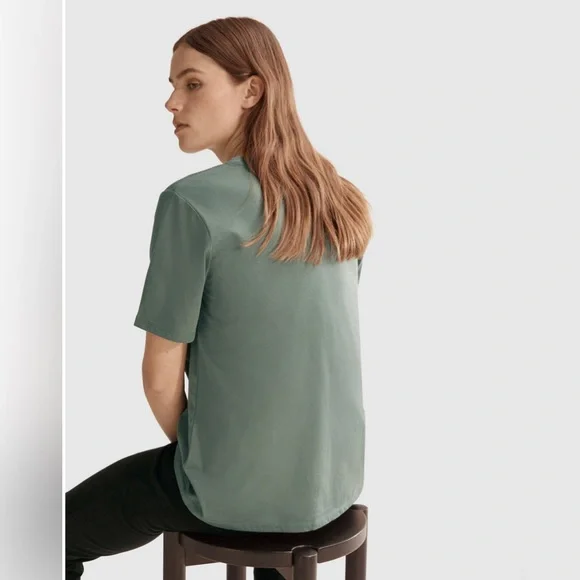 Country Road Tee T-Shirt Olive Green Signature Logo Relaxed Fit Size XXS 6/8 - Picture 3 of 12